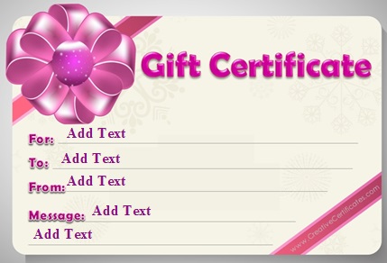 gift certificate template 11