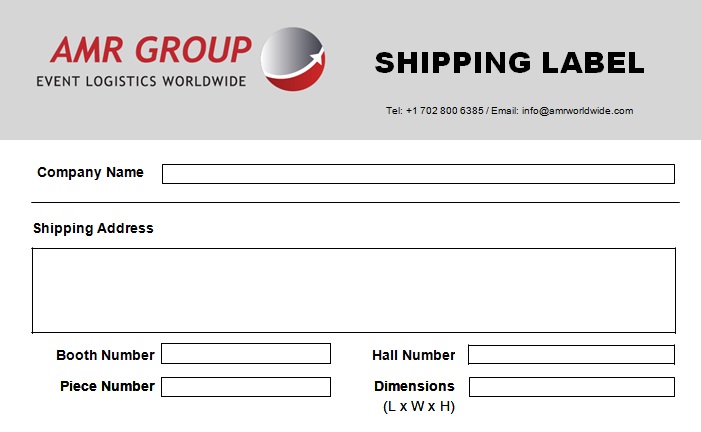 shipping label template 18