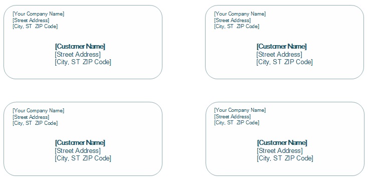 shipping label template 25