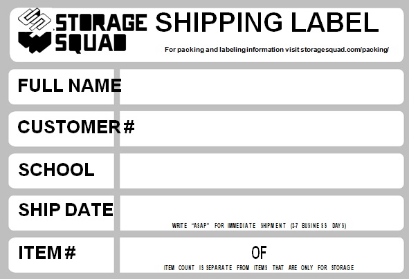shipping label template 5