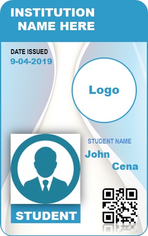 student id card template 3