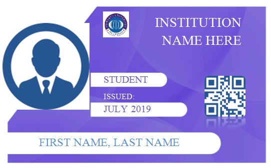 student id card template 6