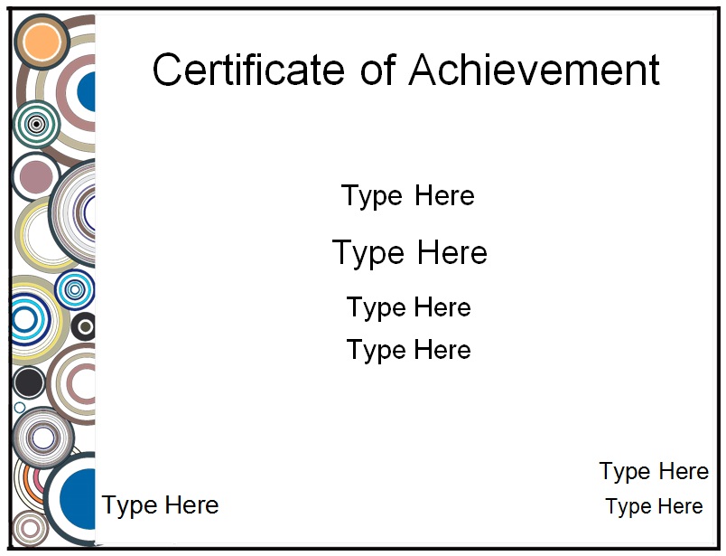 certificate of achievement template 10