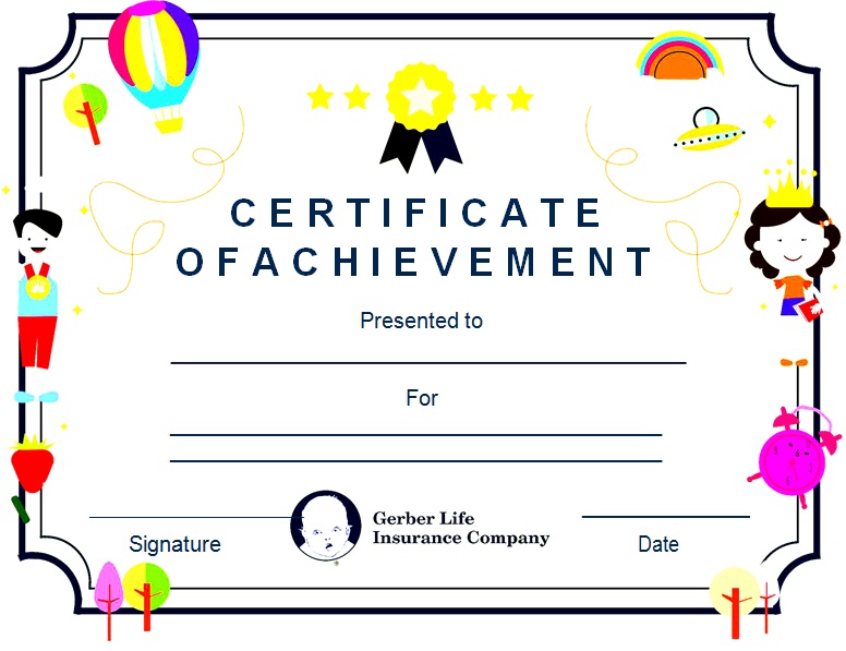 certificate of achievement template 15