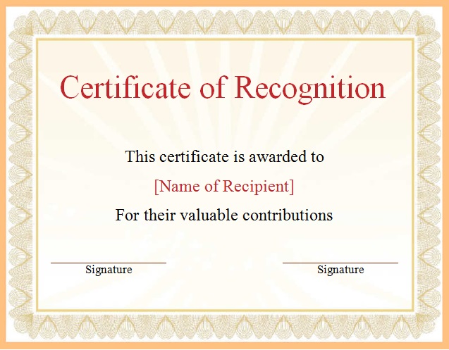 certificate of achievement template 19