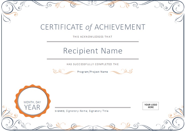 certificate of achievement template 32