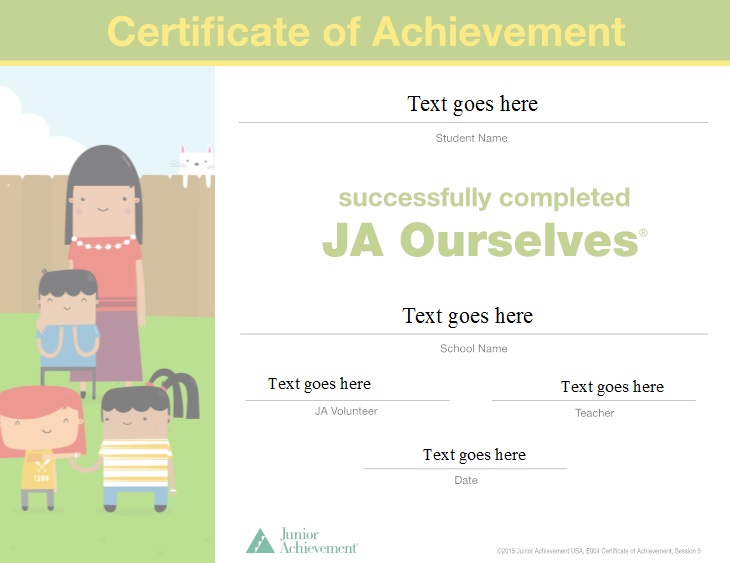 certificate of achievement template 39