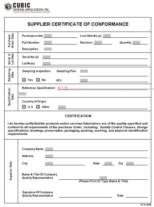 certificate of compliance template 1