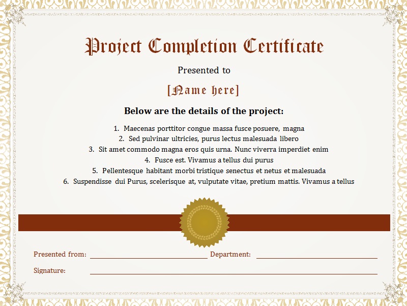 certificate of compliance template 12