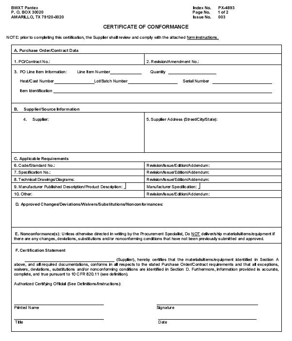 certificate of compliance template 33