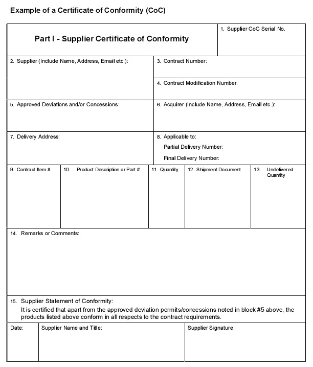 certificate of compliance template 39
