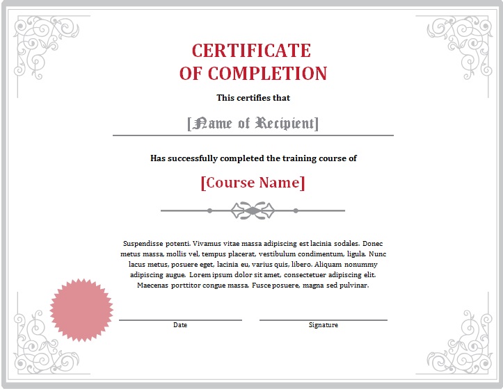 certificate of compliance template 8