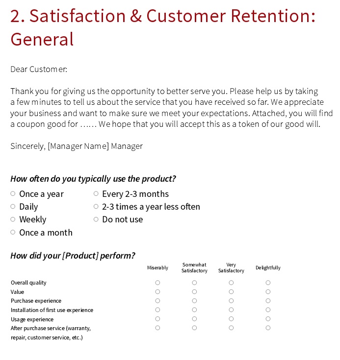 customer satisfaction survey template 7