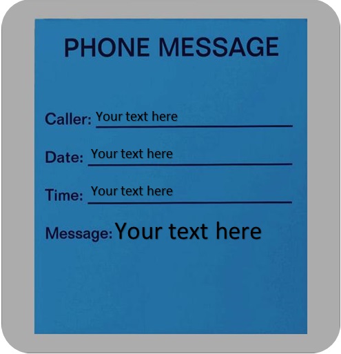phone message template 13