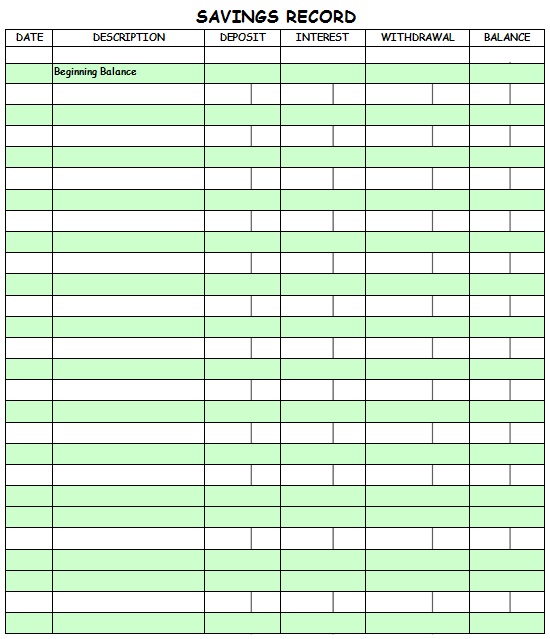 savings goal tracker template 34