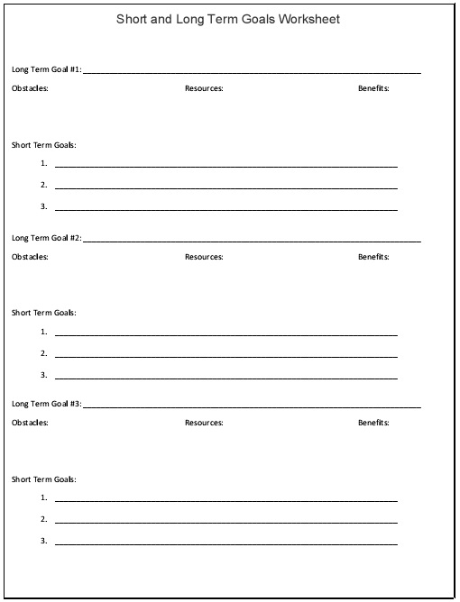 smart goals worksheet template 10