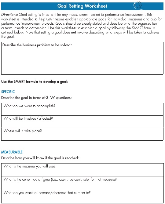 smart goals worksheet template 14