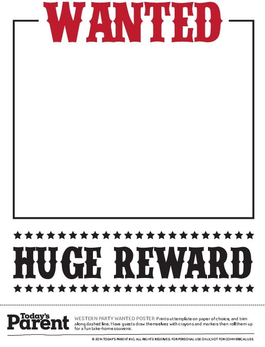 wanted poster template 13