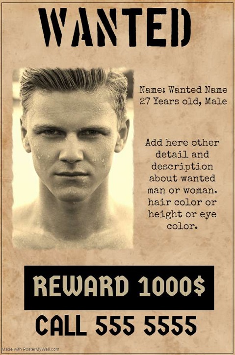wanted poster template 20