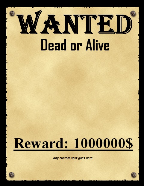 wanted poster template 9