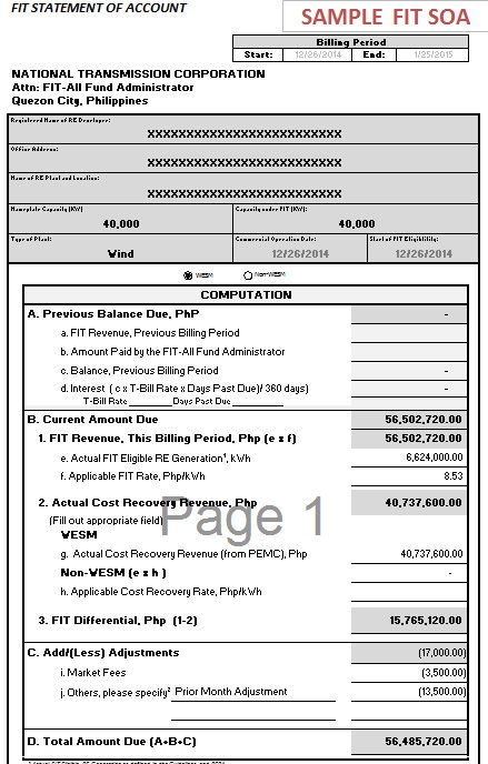 account statement template 13