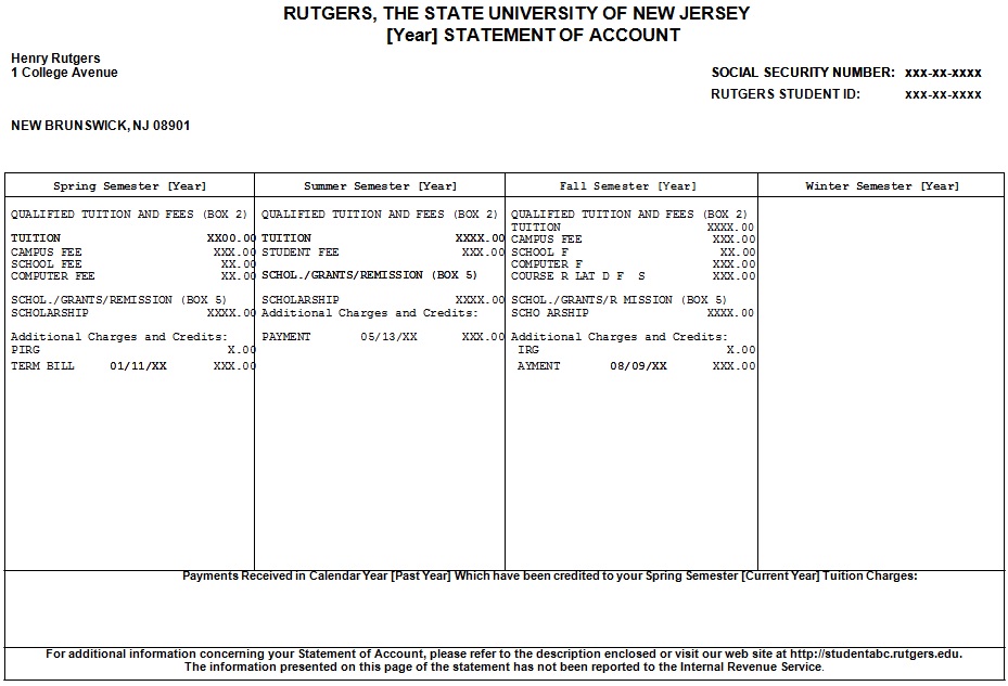 account statement template 25