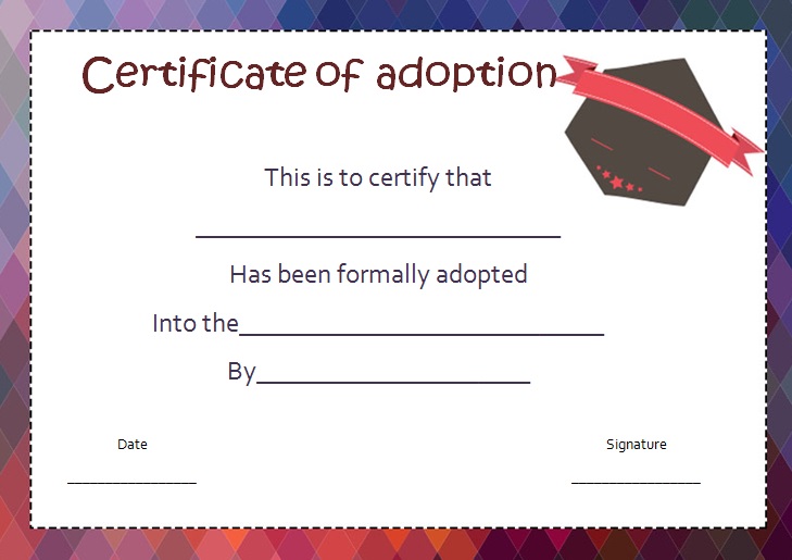 adoption certificate template 22