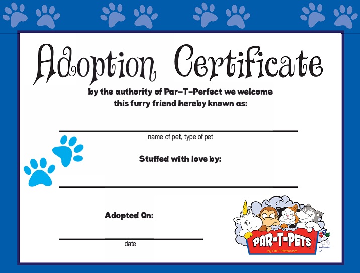 adoption certificate template 29