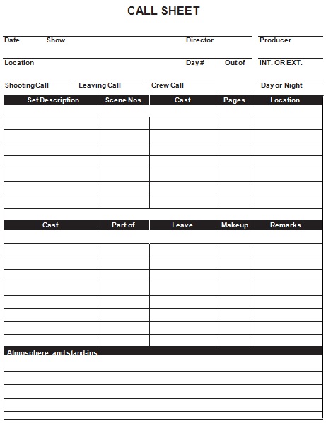 fundraising call sheet template 1