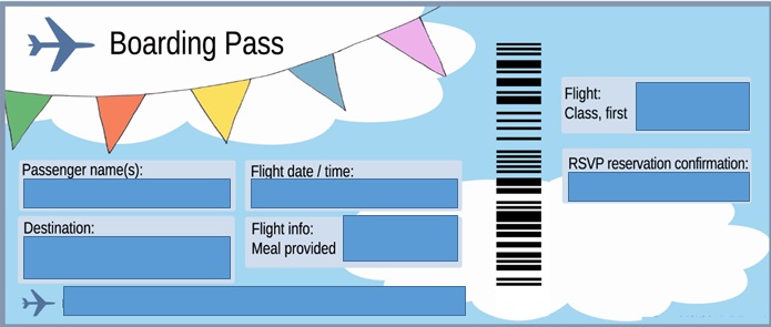 plane ticket template 28