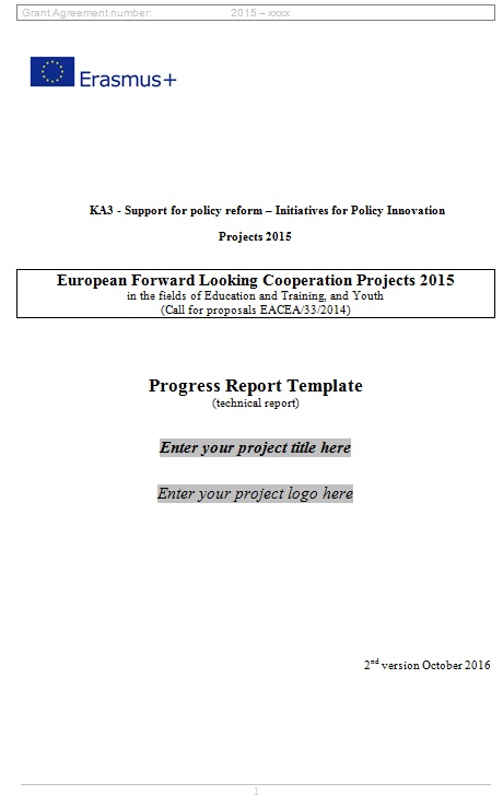 progress report template 1