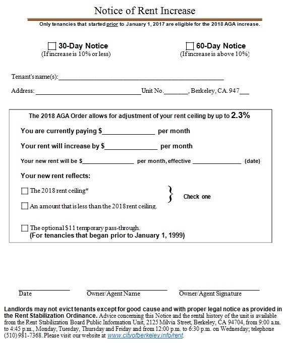 rent increase notice template 15