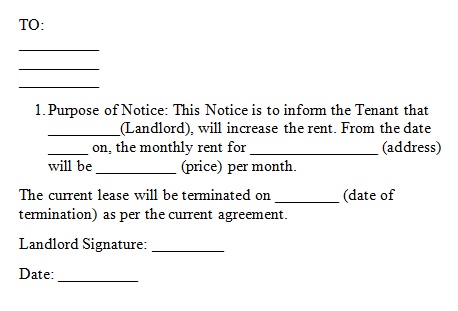 rent increase notice template 17