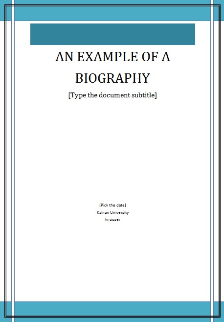 biography template 3