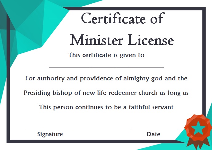 ordination certificate template 18