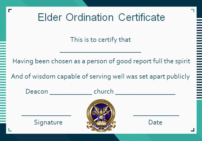 ordination certificate template 24