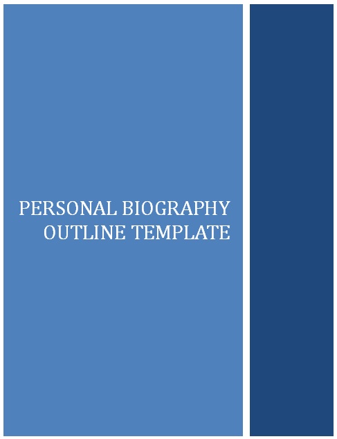 personal biography outline template