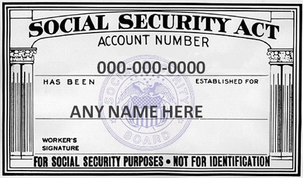 social security card template 10