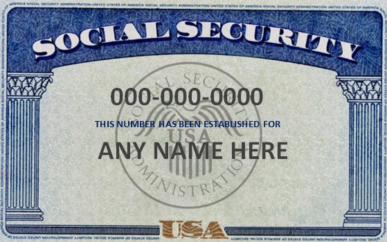 social security card template 2