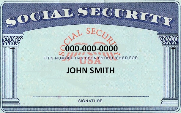 social security card template 3