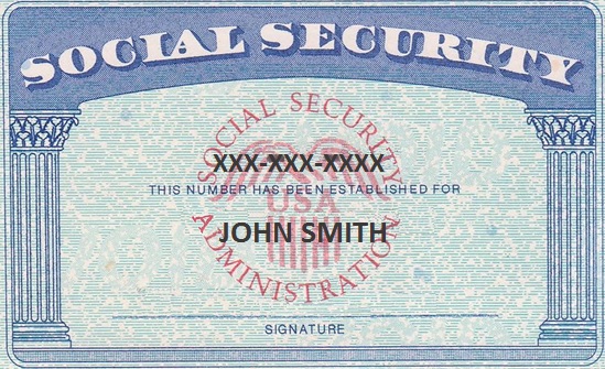 social security card template 5