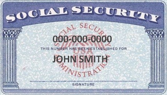 social security card template 6
