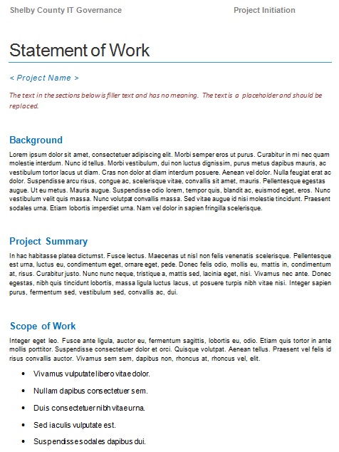 statement of work template 15