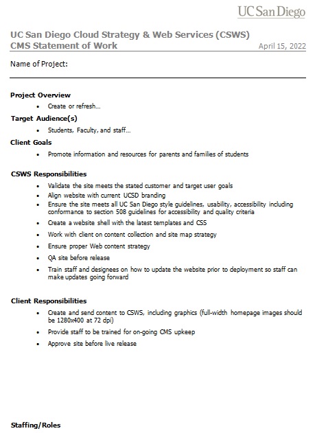 statement of work template 18