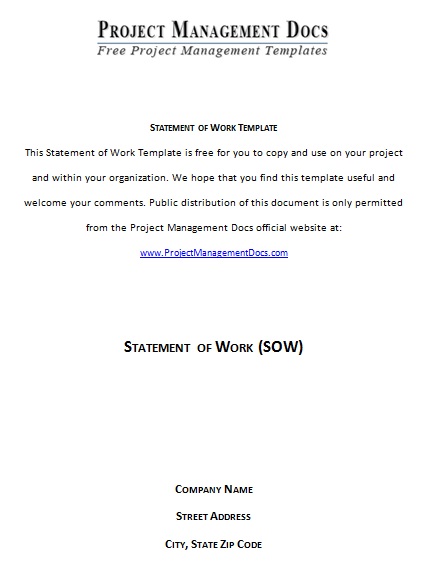 statement of work template 22