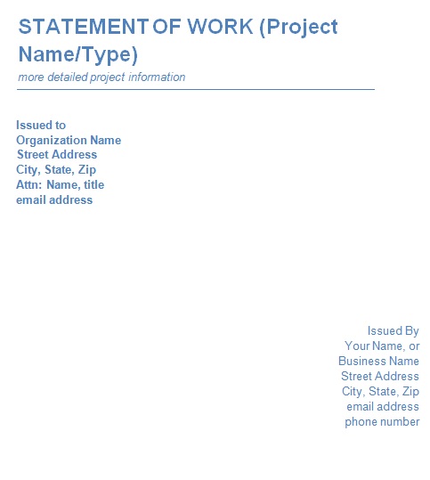 statement of work template 24