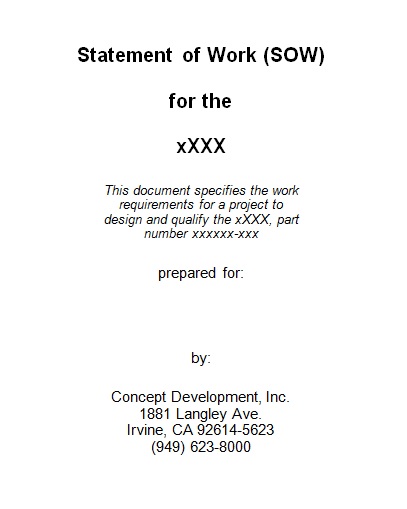 30+ Free Great Statement of Work Templates [MS Word]