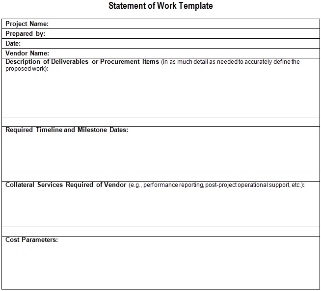 statement of work template 5