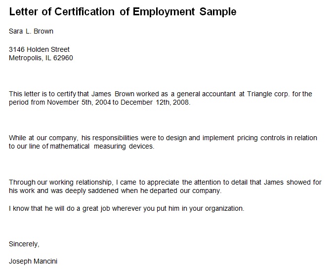 certificate of employment sample 12