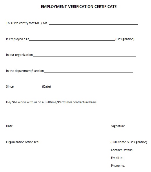 certificate of employment sample 22